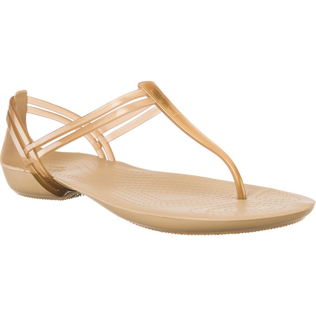Crocs Isabella T Strap Bronze hnědý