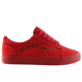 Červené tenisky Vans B318-10 Red červený