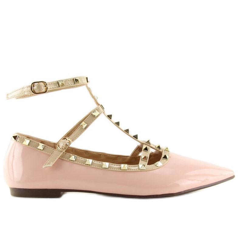 Balerínky s růžovými cvočky 127-12 Pink Balerínky s růžovými cvočky 127-12 Pink