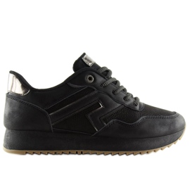 Černá sportovní obuv KB-091 Černá černý