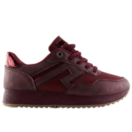 Sportovní obuv KB-091 Wine Red bordová červený