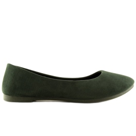 Zelené dámské balerínky JX1018 Green zelený