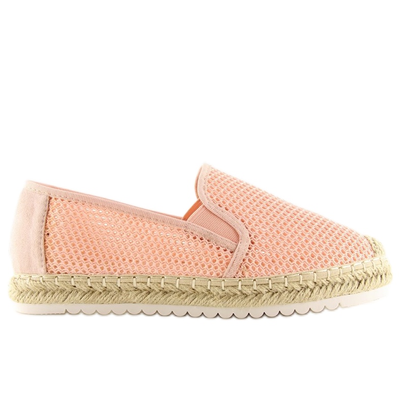 Růžové dámské espadrilky 6602 Pink růžový Růžové dámské espadrilky 6602 Pink růžový