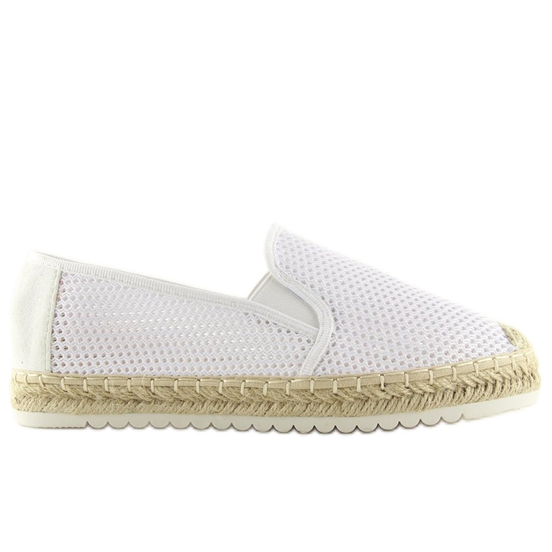 Bílé espadrilky pro ženy 6602 White bílý Bílé espadrilky pro ženy 6602 White bílý