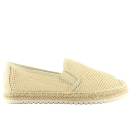 Béžové espadrilky pro ženy 6602 Béžová béžový Béžové espadrilky pro ženy 6602 Béžová béžový