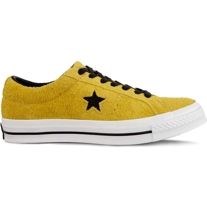 Converse Jedna hvězda Tmavá hvězda C163245 Bold Citron Black White žlutá