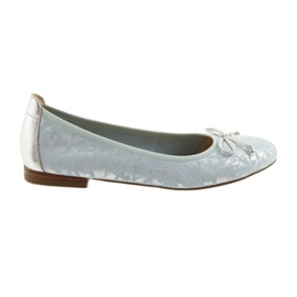 Caprice Women's Ballerinas 22102 Blue s lukem modrý Caprice Women's Ballerinas 22102 Blue s lukem modrý