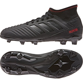 Kopačky Adidas Predator 19.3 Jr D98003 vícebarevný černý