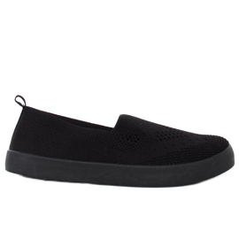 Černé prolamované tenisky JX63P Black černá