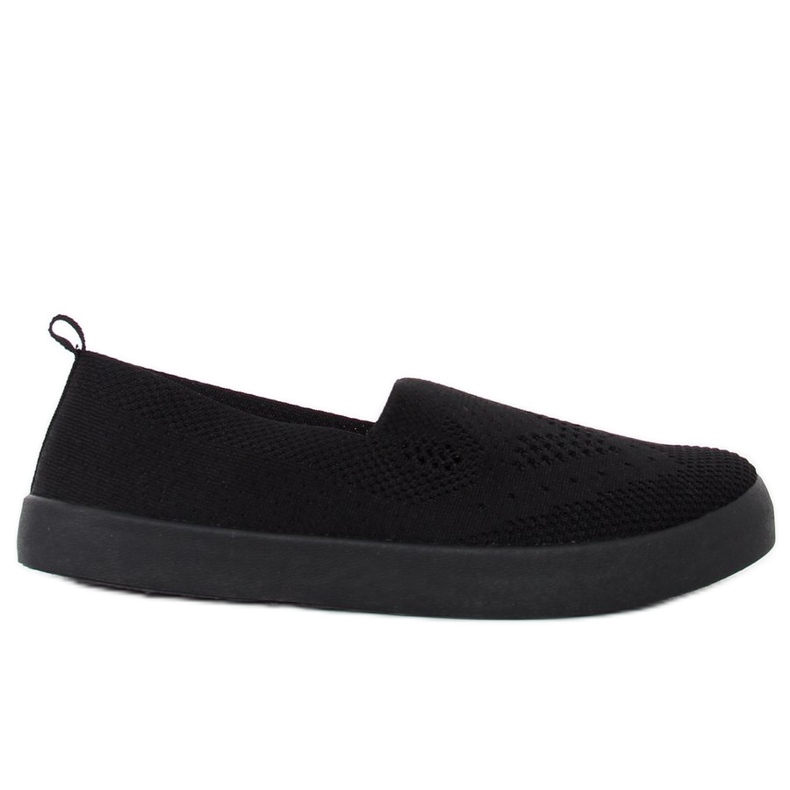 Černé prolamované tenisky JX63P Black černá