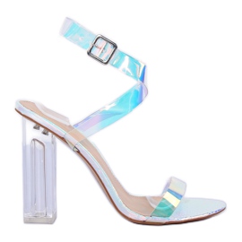 Benzínové sandály 17-26B Silver šedá Benzínové sandály 17-26B Silver šedá