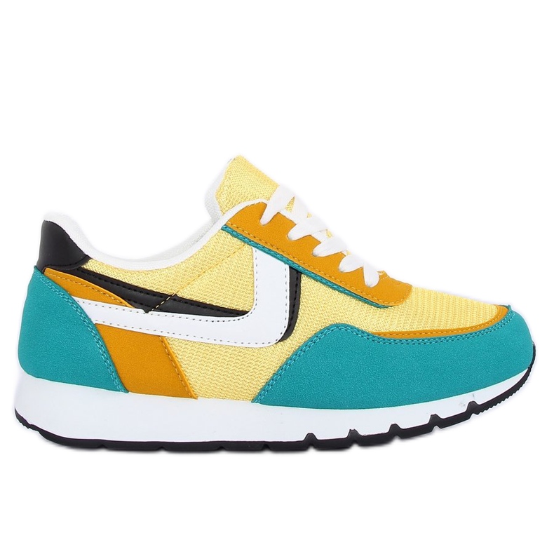 Žluto-tyrkysová CB-02 Žlutá sportovní obuv modrý