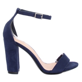Sandály na sloupku tmavě modré Y2385-27 Navy námořnická modř