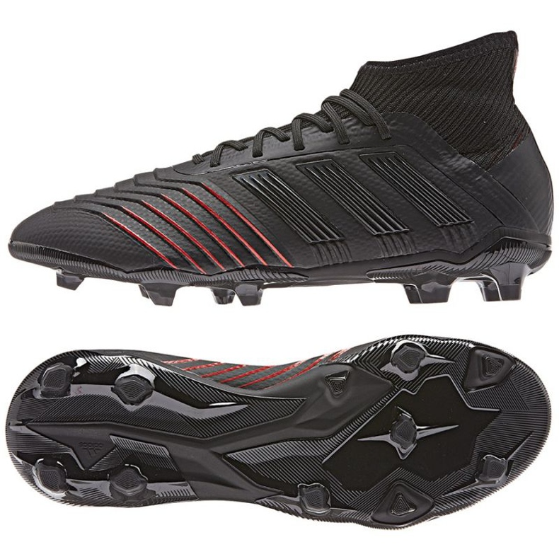 Kopačky Adidas Predator 19.1 FG Jr D97997 černá Kopačky Adidas Predator 19.1 FG Jr D97997 černá