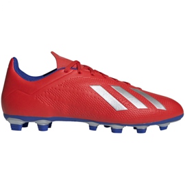 Kopačky Adidas X 18.4 Fg M BB9376 vícebarevný červený