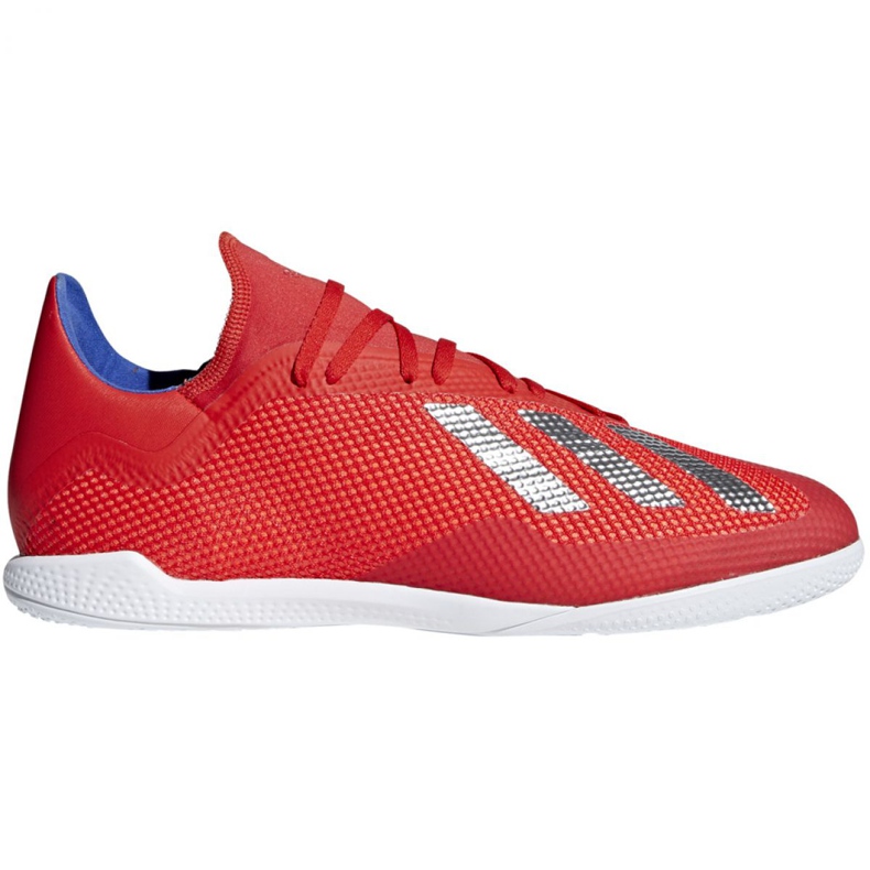 Sálová obuv adidas X 18.3 In M BB9392 vícebarevný červené Sálová obuv adidas X 18.3 In M BB9392 vícebarevný červené