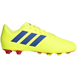 Kopačky Adidas Nemeziz 18.4 FxG Jr CM8509 vícebarevný žluť