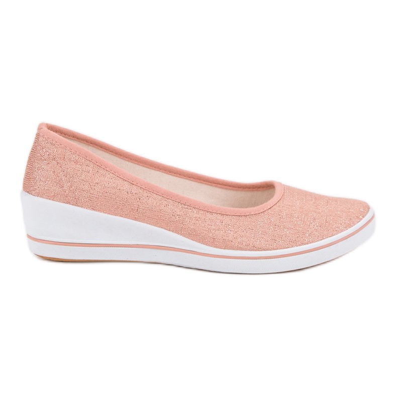 Comer Růžová baletka na klínku růžový Comer Růžová baletka na klínku růžový