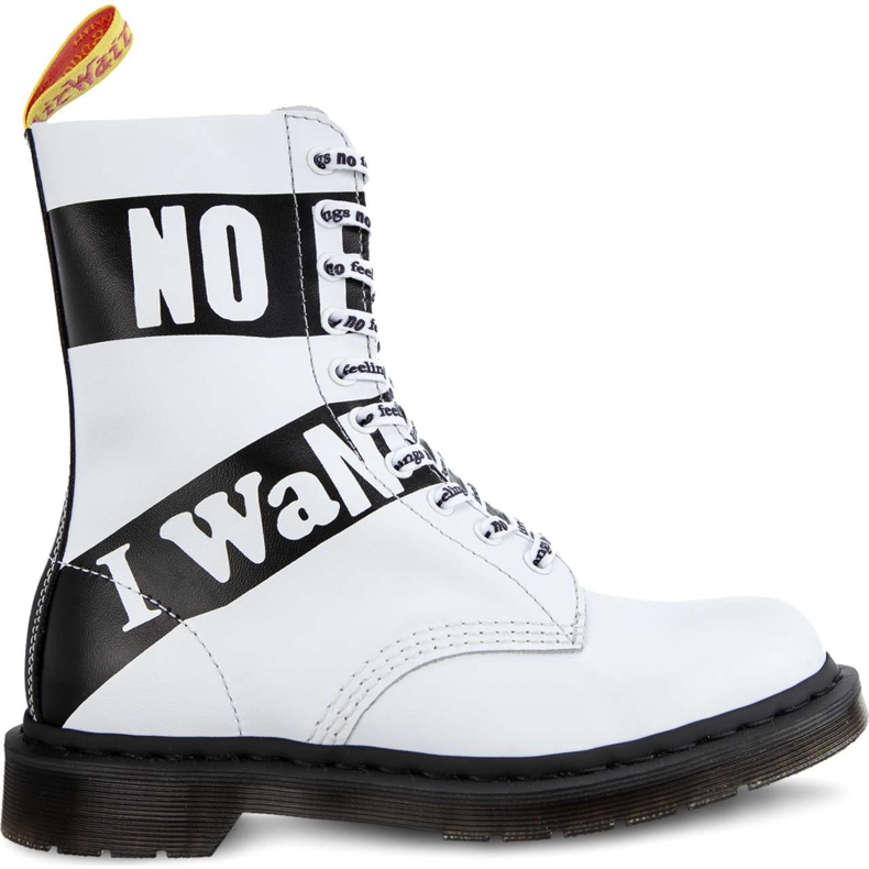 Dr. Martens 1490 Sex Pistols White bílý černá