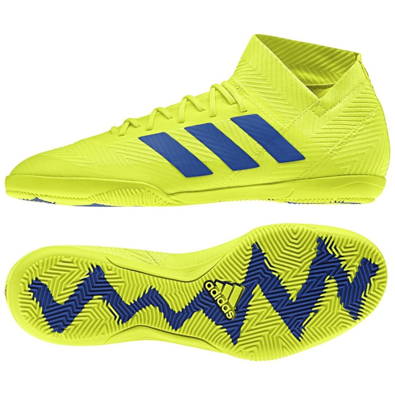 Sálová obuv adidas Nemeziz 18.3 In M BB9461 žlutá žlutá