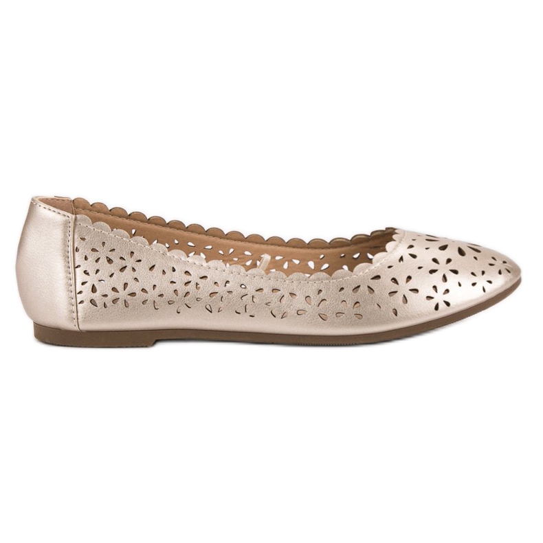 Prolamované balerínky VINCEZA žlutá Prolamované balerínky VINCEZA žlutá