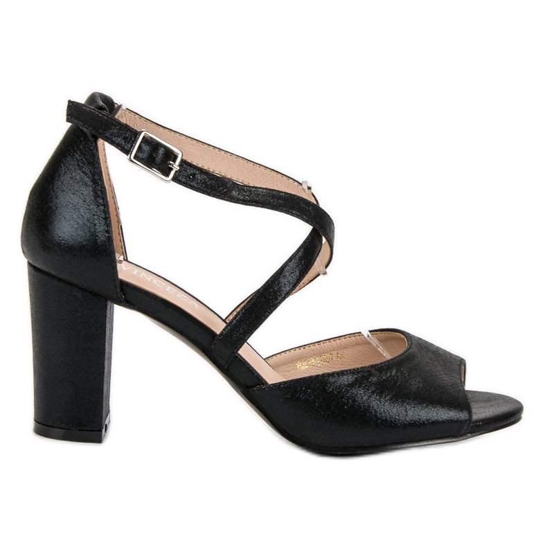 Černé Sandály Na Tyči VINCEZA černá