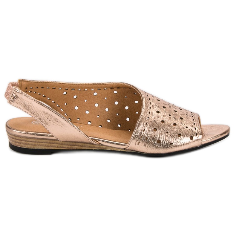 Prolamované sandály VINCEZA žlutá