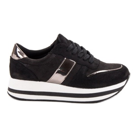 Bestelle Módní černé tenisky černý