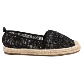 Sweet Shoes Krajkové espadrilky černý