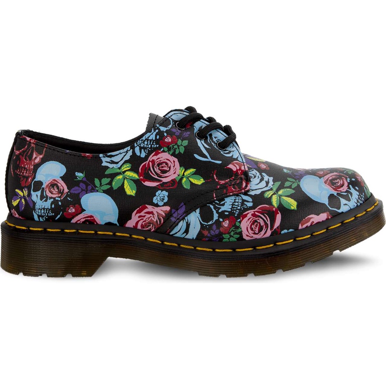 Dr. Martens 1461 růžová růžová fantasy backhand sláma zrno více černá vícebarevný