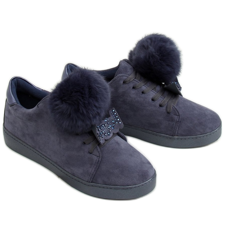 Tmavě modré dámské tenisky 68-95 Blue námořnická modrá