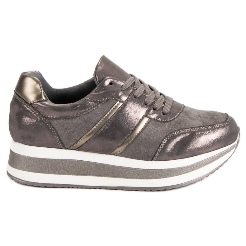 Bestelle Šedé sportovní boty šedá