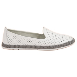 Filippo Pánové z prolamované kůže bílý