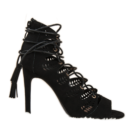 Vices Semišové sandály černý