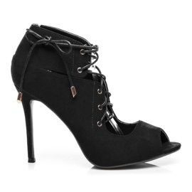 Vices Mirella uvázané sandály černý