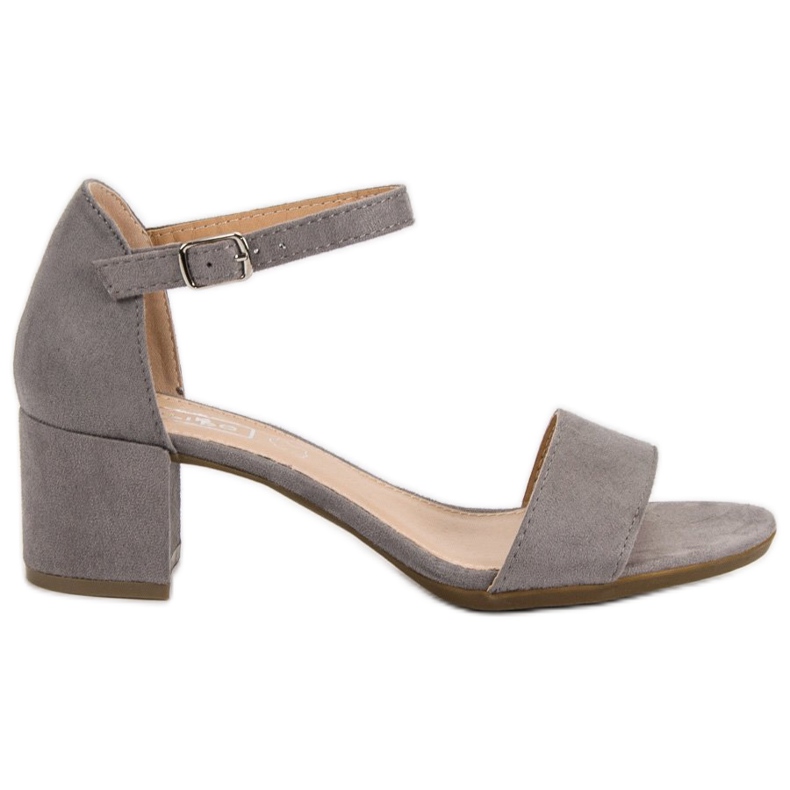 Filippo Šedé sandály na vysokém podpatku šedá