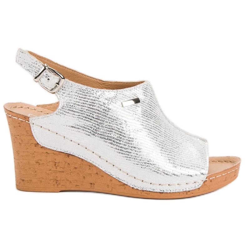 Filippo Lehké klínové sandály šedá Filippo Lehké klínové sandály šedá