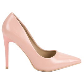 Klasické růžové podpatky růžový