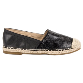 Queentina Černé espadrilky černý