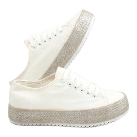 Bílé espadrilové tenisky R-365 White bílý