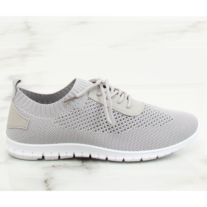 Šedé ponožky K-379 šedé šedá