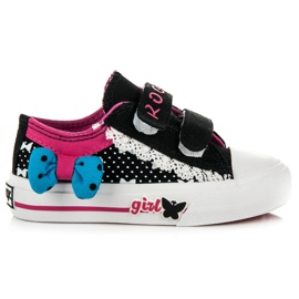 Rock And Joy Dívčí sametové tenisky černý