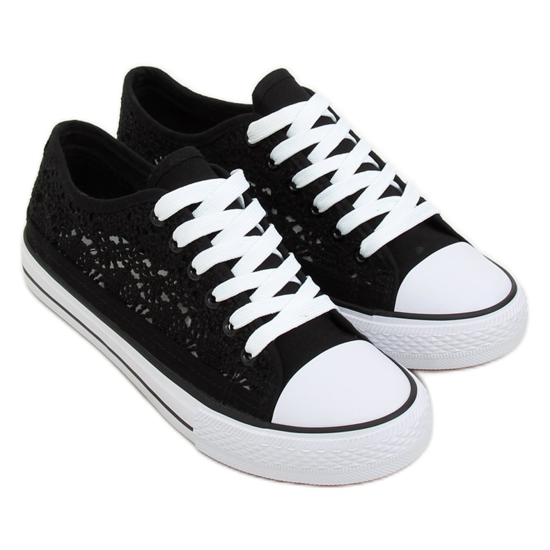 Černé krajkové tenisky NB282P Black černá