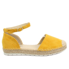 Žluté espadrilky pro ženy JH85 Yellow žluť
