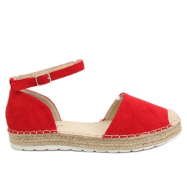 Červené dámské espadrilky JH85 Red červený