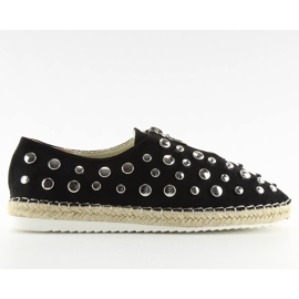 Espadrille se čepy černou 9039-28 Černá II-GAT
