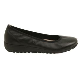 Caprice Black Nappa Ballerina 9-22161-28 černý