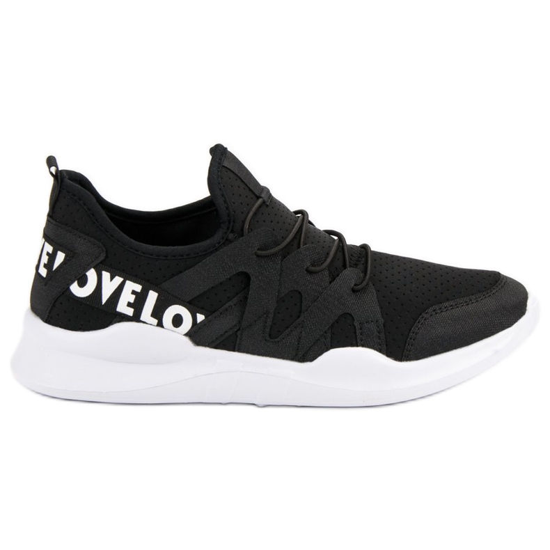 Černá textilní sportovní obuv