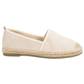 Bestelle Semišové espadrilky žluť