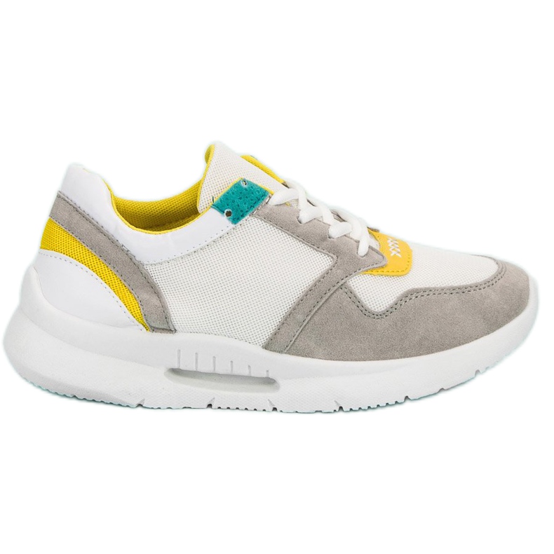 Šněrovací sportovní obuv bílý vícebarevný